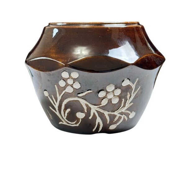 Unique 1979 Vintage Artist-Signed by Rebecca Ceramic Octagonal Jar 5.9" Tall - Picture 6 of 11